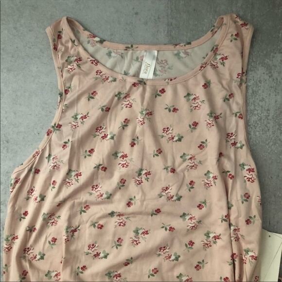 Flora Nikrooz Pink Floral Print Tank Top and Shorts 2 Piece Pajama Set NEW - Picture 3 of 8